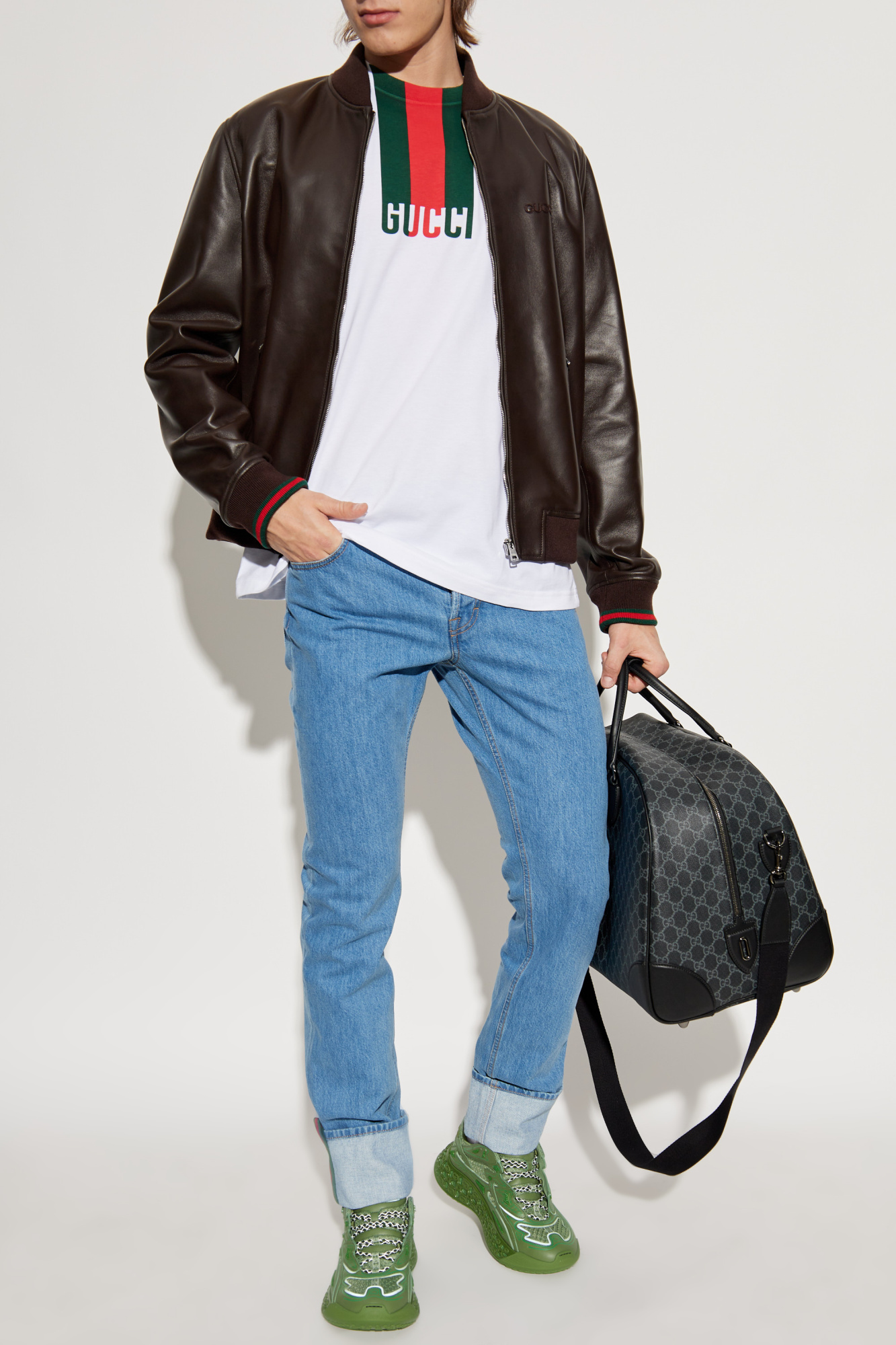 White T-shirt with logo Gucci - Vitkac Italy